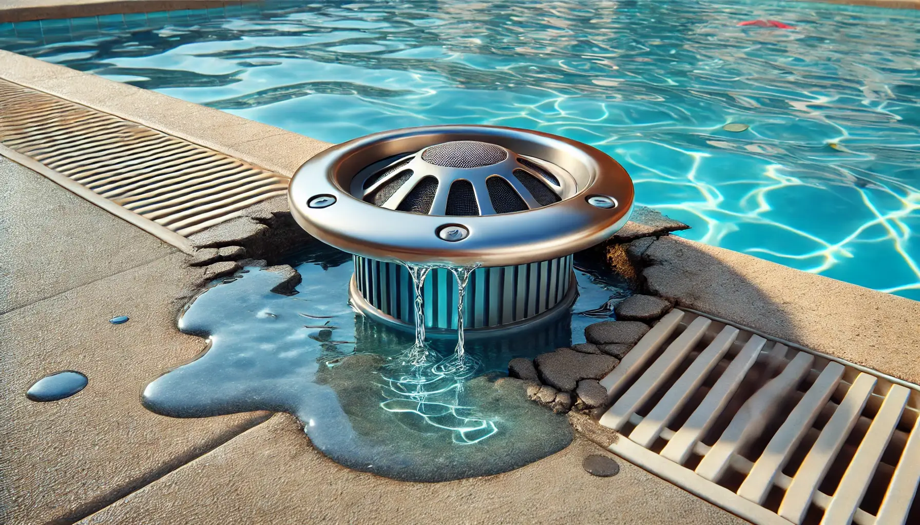 fuga de agua por skimmer