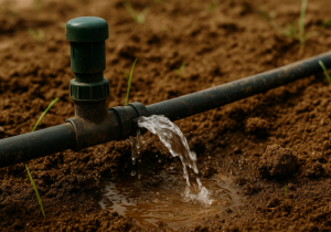 fugas de agua en sistemas de riego