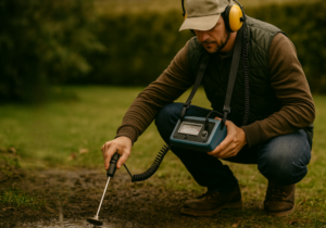 Detector de fugas de agua en tuberías enterradas