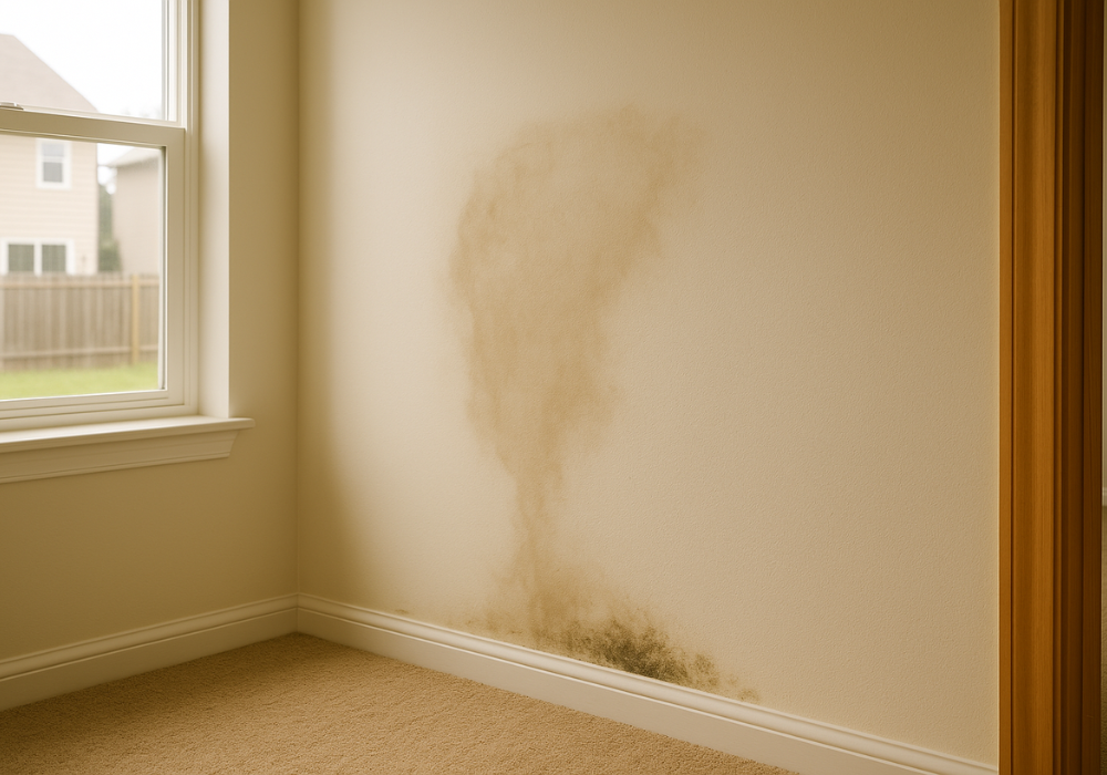 señales de fuga de agua oculta