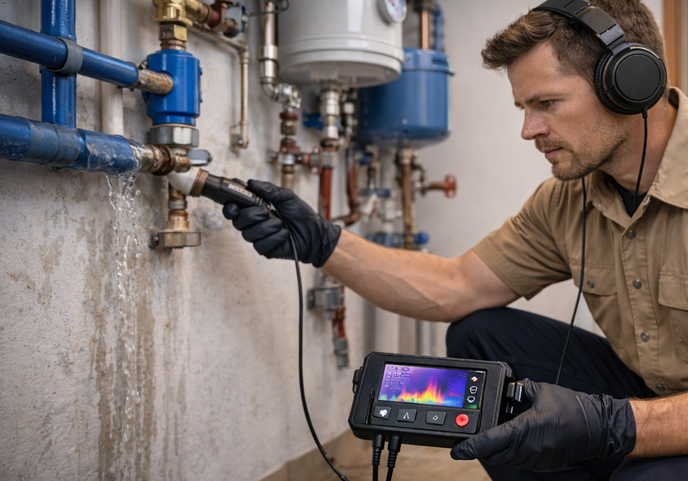 detección de fugas con ultrasonidos