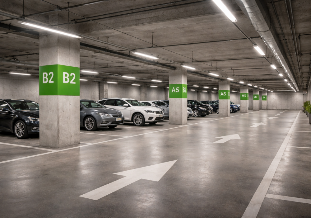 detección de fugas en aparcamientos