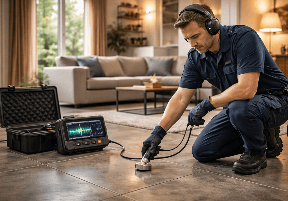 detección de fugas con geófono acústico