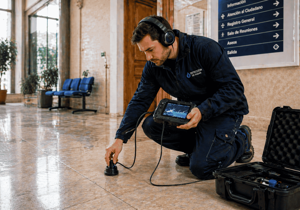 Detección de fugas en edificios públicos
