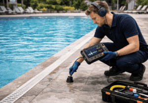 Reparar fuga en piscinas comunitarias