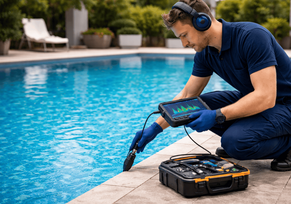 detección de fugas ocultas en piscinas