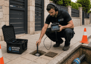 Reparar fuga en acometida de agua