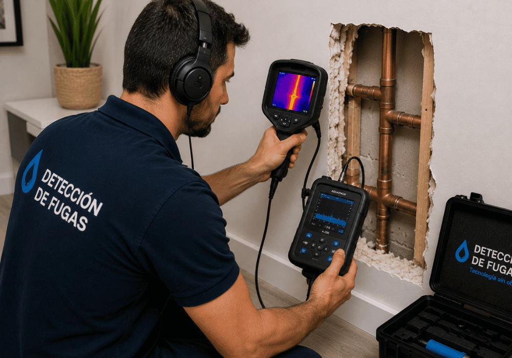 Reparar fuga en red de agua caliente (1)